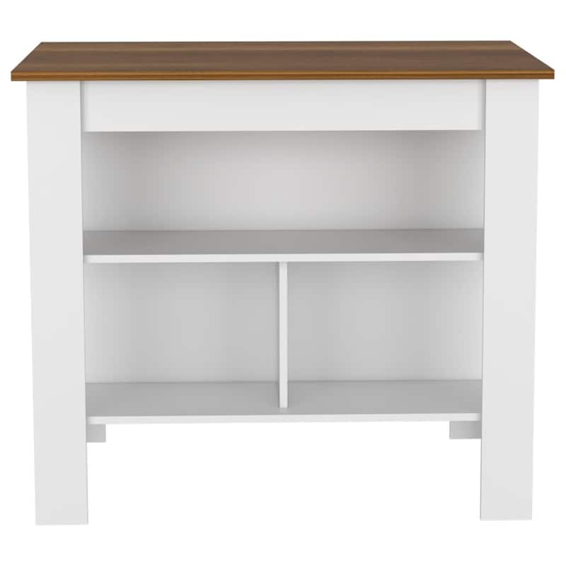 TUHOME Phoenix 2-Piece Kitchen Set with Kitchen Island and Utility Sink Cabinet - N/A