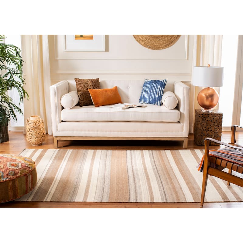 SAFAVIEH Handmade Flatweave Dhurries Parand Modern Moroccan Wool Rug