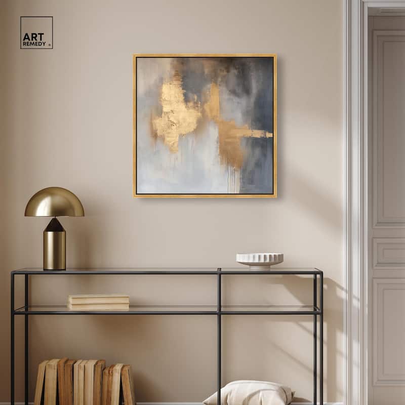 Golden Imprint Canvas by Art Remedy