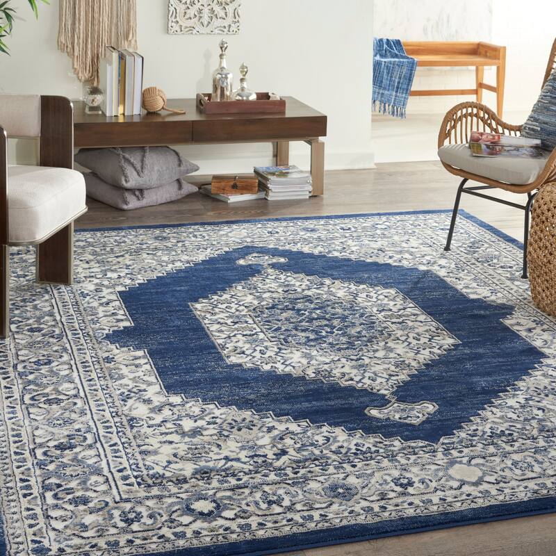 Nourison Cyrus Persian Floral Medallion Area Rug