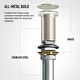 preview thumbnail 20 of 50, VIGO 1.75" W Vessel Bathroom Sink Grid Drain