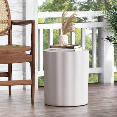 Outdoor LightWeight Concrete Side Table,without chairs
