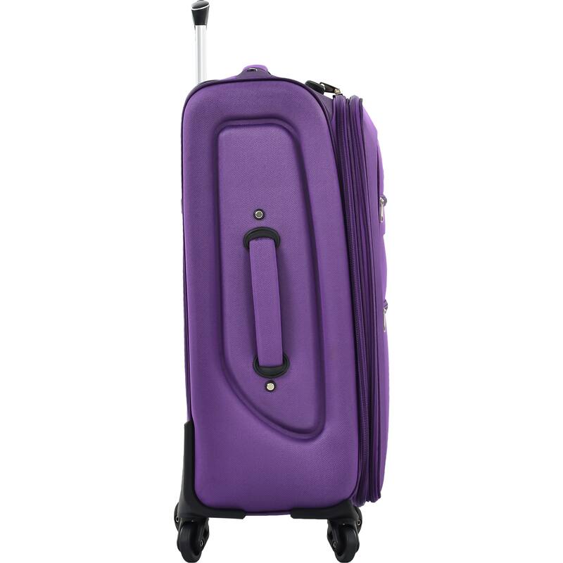 Merax 3 Piece Set Softside Luggage Sets with Spinner Wheels, Expandable Softshell Suitcase Set with Telescopic Handle