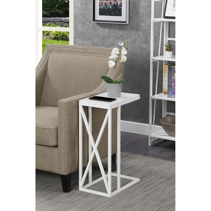Convenience Concepts Tucson C End Table - White/White