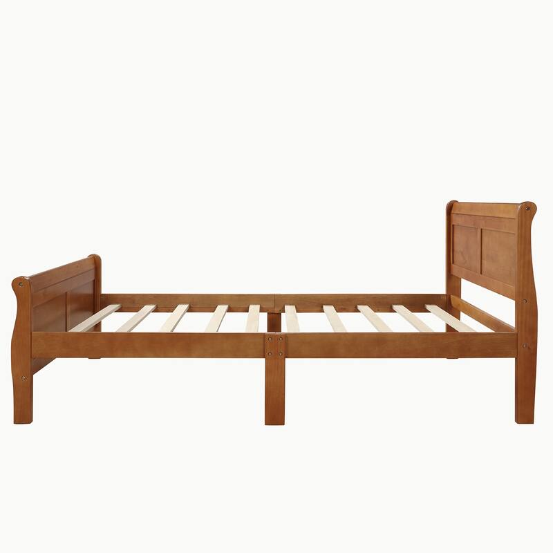 Full Queen Twin Size Wood Platform Bed
