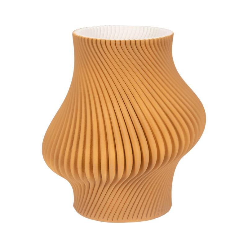 Sagebrook Home Seymour 3D Printed Vase, Apple Cinnamon, Novelty