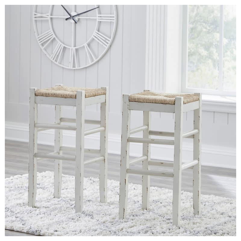 Mirimyn Stool, Set of 2 - White - Bar Height