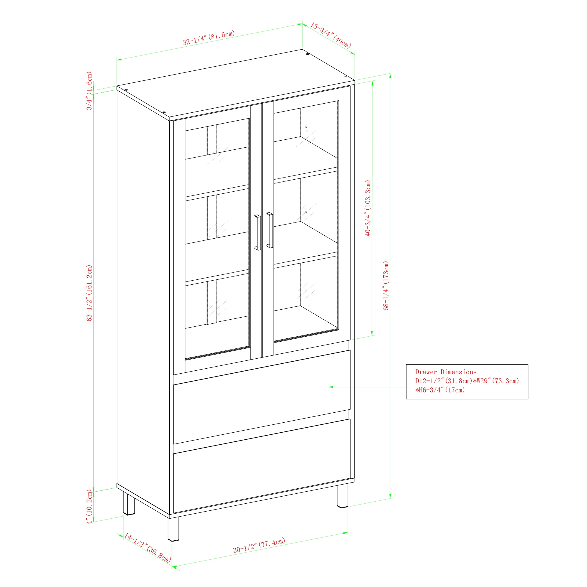 Strick & bolton sliding hot sale slat door sideboard