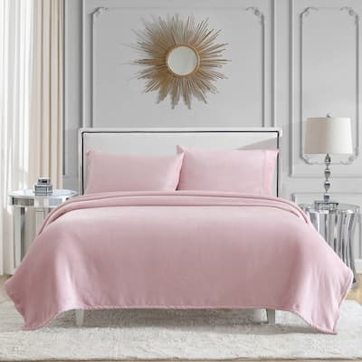 Juicy Couture Plush Sheet and Pillow Cases Set