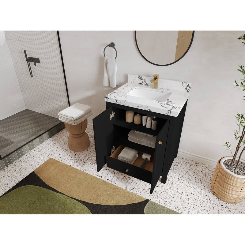 Willow Collections 30 in. W x 22 in. D Chicago Single Sink Bathroom Vanity with Countertop