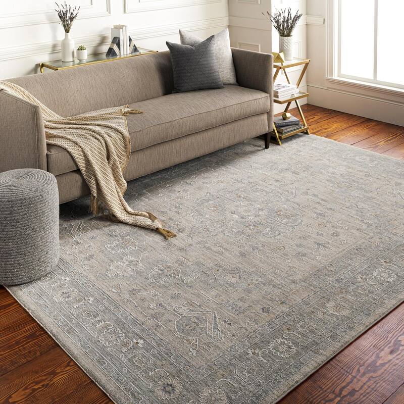 Betty Classic Medallion Area Rug - 6' 7" x 9' 6" - Grey/Taupe