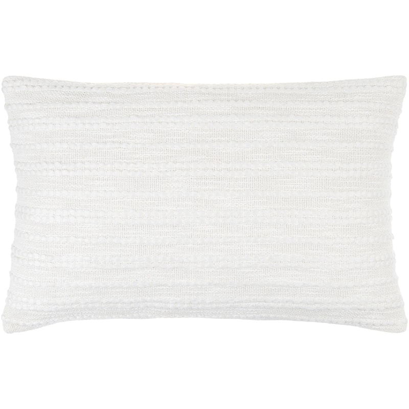 Montoya Embroidered Stripe Coastal Throw Pillow