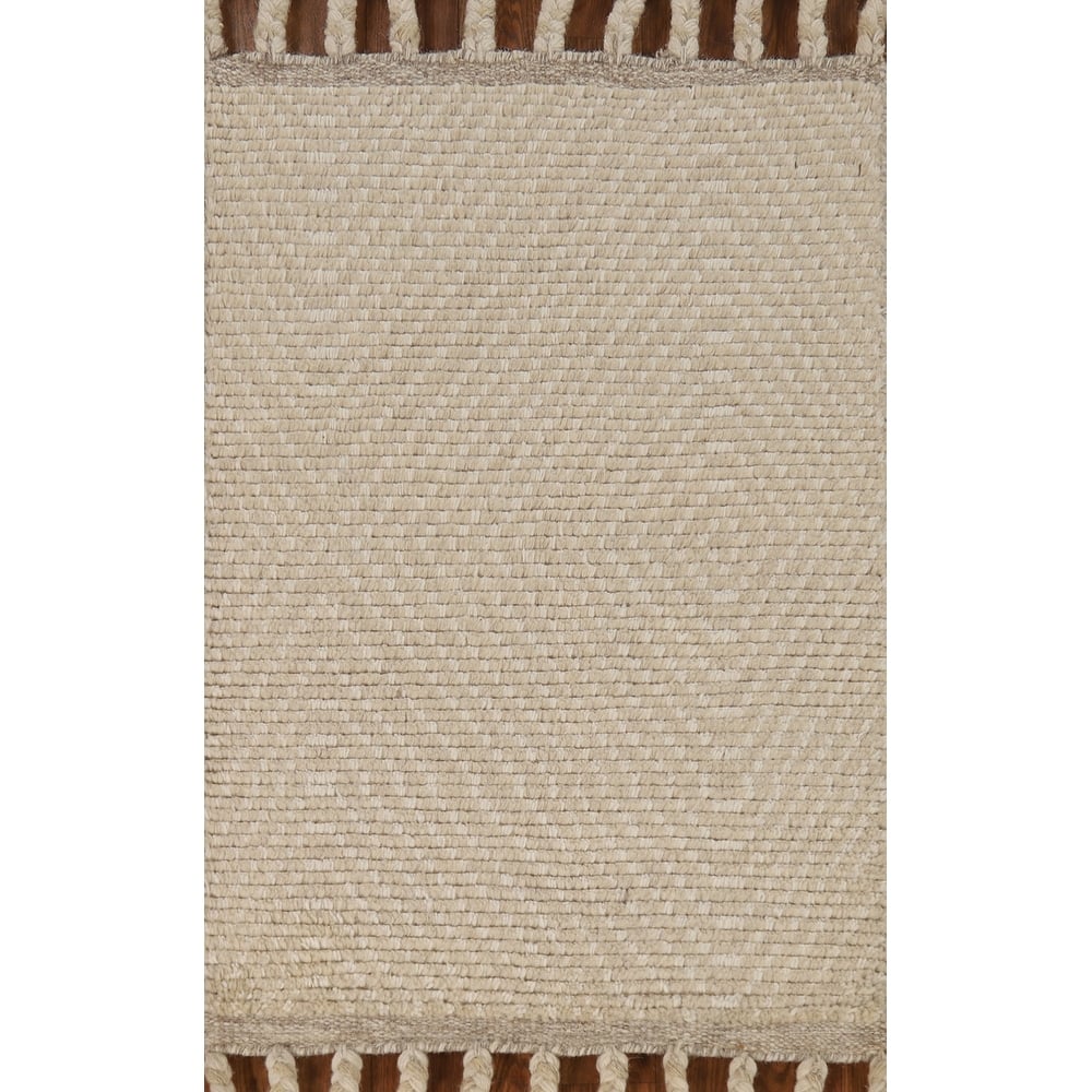 Beige Geometric Moroccan Oriental Rug Hand-Knotted Foyer Wool Carpet - 2'0"x 3'0"