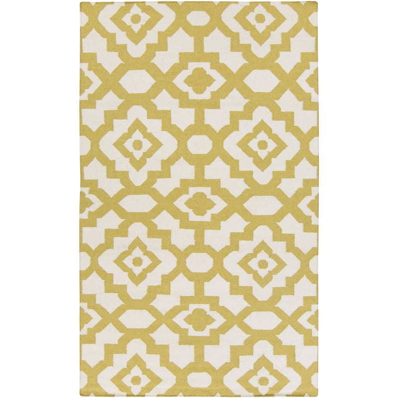 Hand-woven Darcy Geometric Flatweave Wool Area Rug