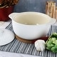preview thumbnail 6 of 4, 2.3 Quart Round Stoneware Casserole with Lid in White