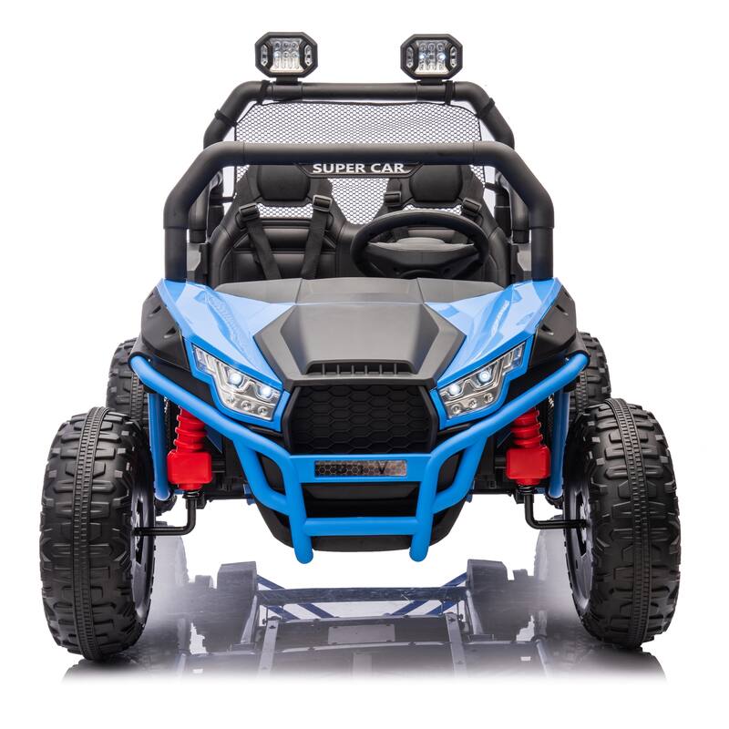 Powerful 24V Kids Ride On UTV, True Two-Seater with Remote Control, 400W Motors, Bluetooth, Four-Wheel Suspension, LED Lights