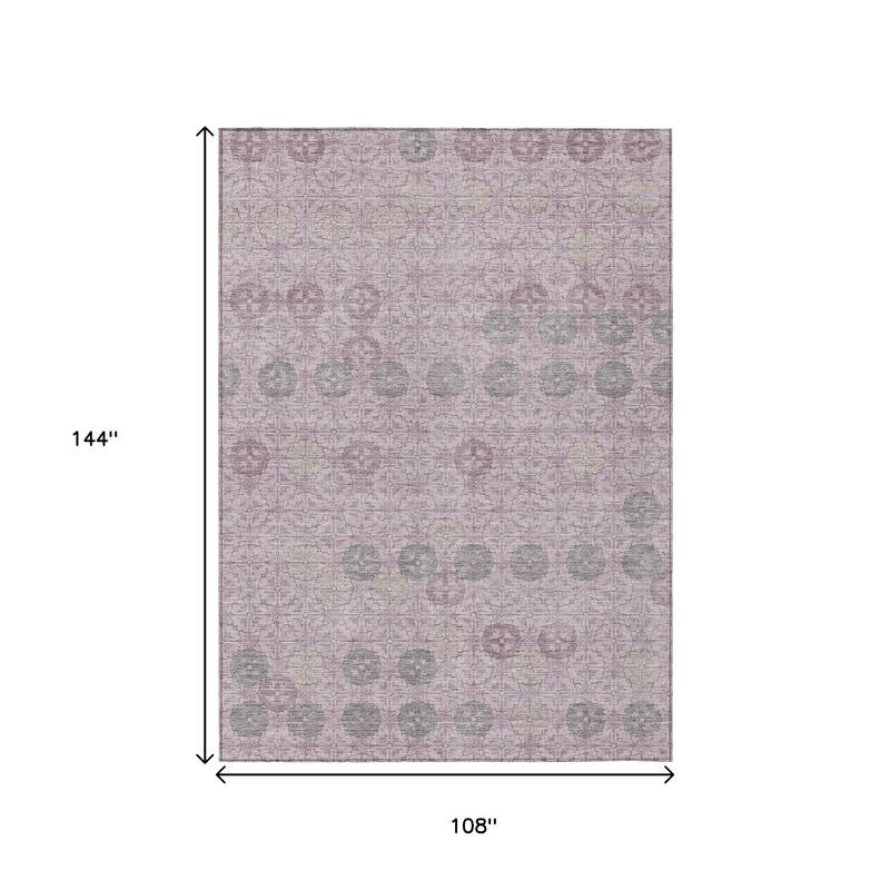 HomeRoots Geometric Transitional Rectangle Outdoor Rug