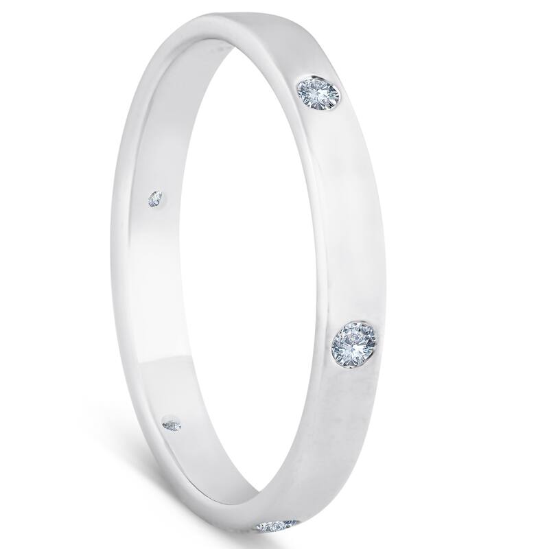 White Gold Diamond Eternity Anniversary Band