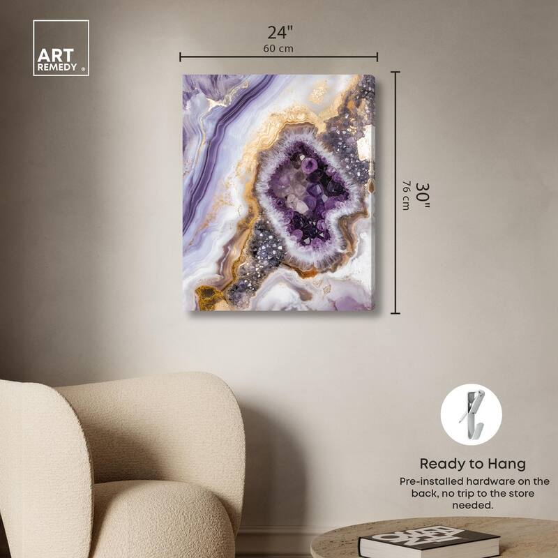 Amethystine Dream II Canvas by Art Remedy, Gallery Wrapped