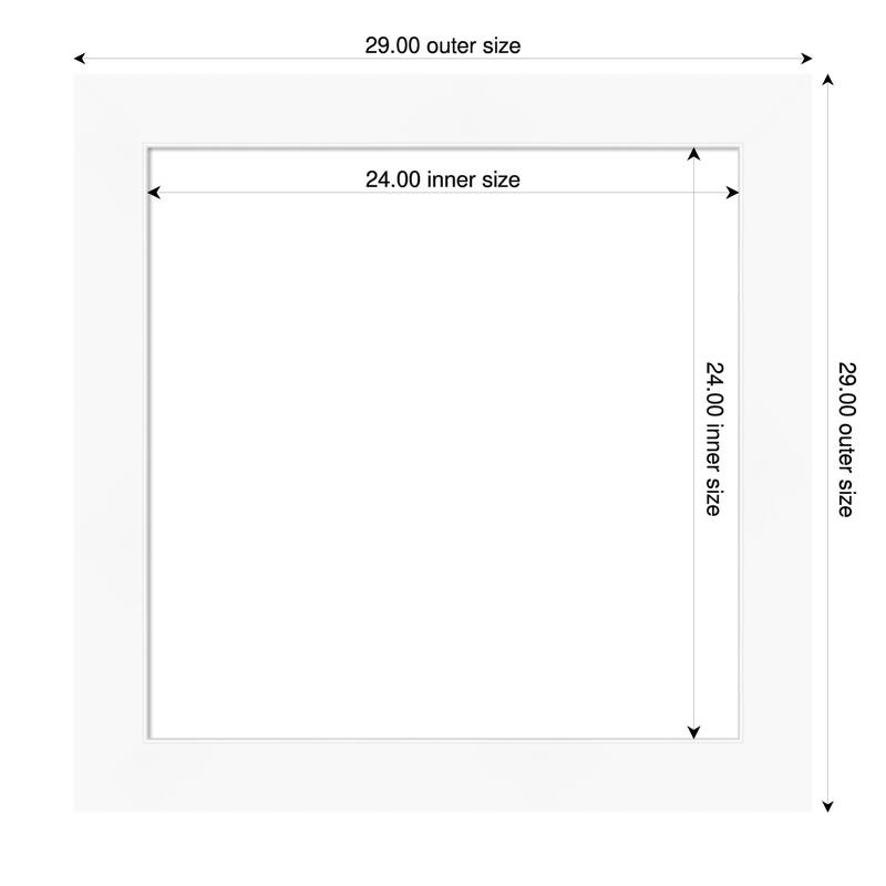 Amanti Art Cabinet White Framed Dry Erase Magnetic Board - 29 x 29 in