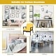 preview thumbnail 23 of 64, Costway Set of 2 Fabric Accent Armchair Solid Wood Upholstered Lounge - See Details