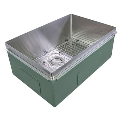 Transolid TRS_RSB251710 Rimless 25" Undermount Single Basin Kitchen