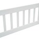 preview thumbnail 17 of 26, Full Wood House-Shaped Floor Bed with Fence, Guardrails
