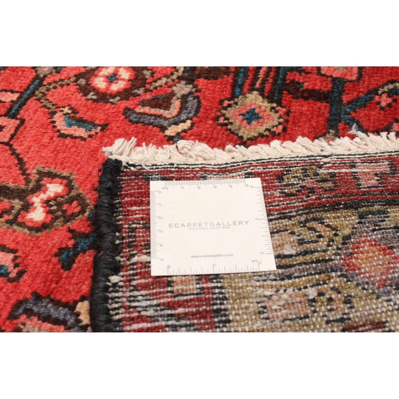 ECARPETGALLERY Hand-knotted Andelz Red Wool Rug - 3'11 x 9'11