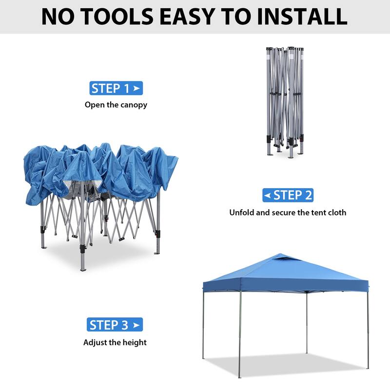 Ainfox 10 x 10 ft Pop-Up Party Canopy Tent Gazebo