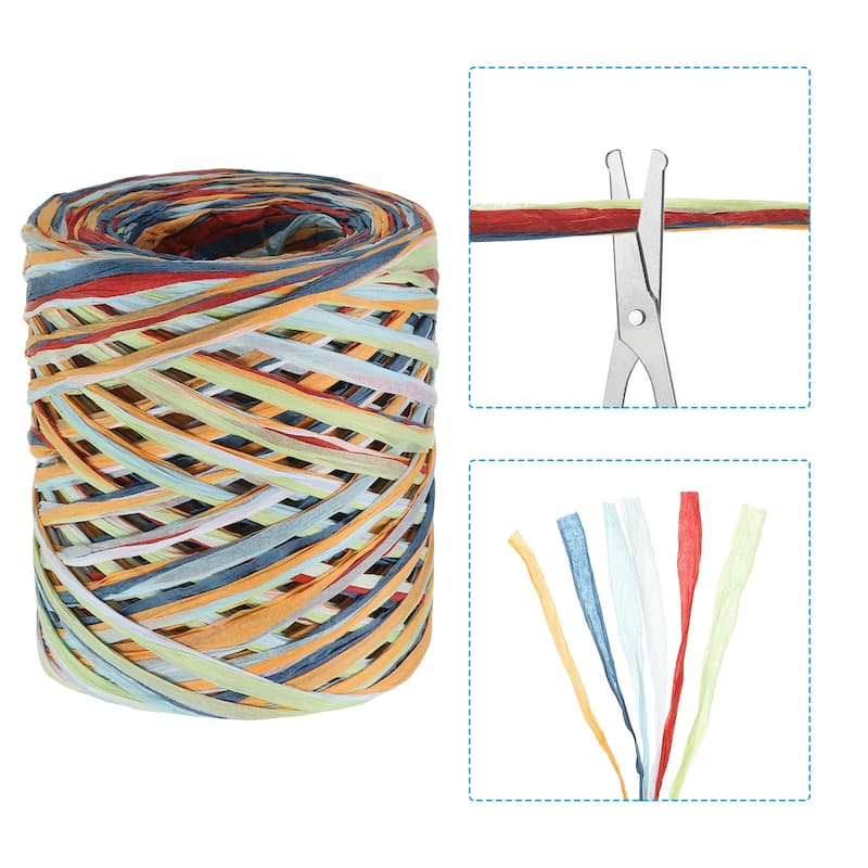 2Roll 219Yard Raffia Ribbon Raffia Paper Craft Ribbon - 219 Yards