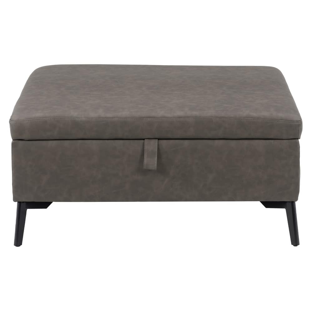 Linden Square Storage Ottoman
