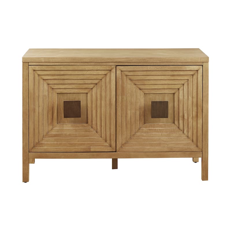Madison Park Paige Geometric 2-Door Storage Cabinet with Adjustable Shelves