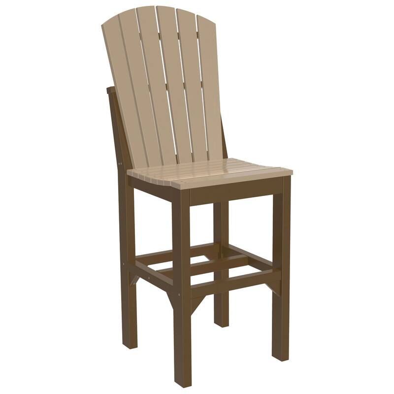 Set of 4 Poly Lumber Adirondack Dining Chairs