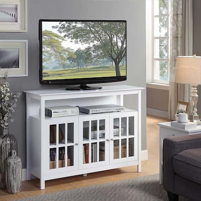 Convenience Concepts Big Sur Deluxe TV Stand with Storage Cabinets and Shelf for TVs up to 55 Inches