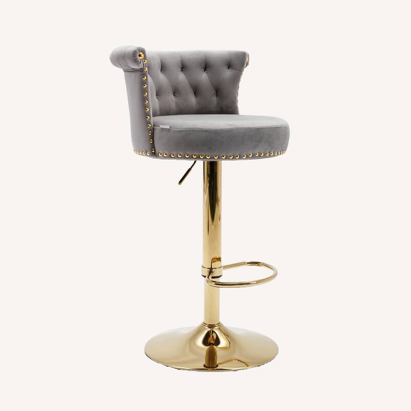 Set of 2 Adjustable Counter Height Chairs