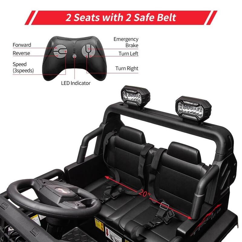 24V 9Ah Kids Ride On 2 Seaters Electric Car with Remote Control