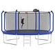 preview thumbnail 2 of 7, 14FT Trampoline with Basketball Hoop, ASTM Approved Reinforced Type Outdoor Trampoline with Enclosure Net