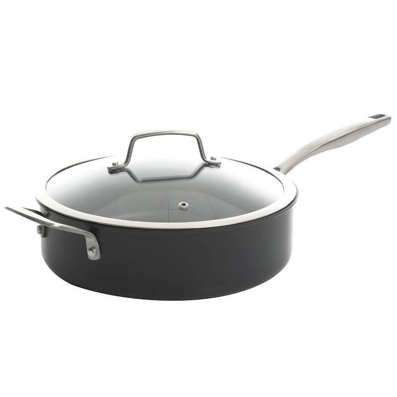 Nonstick Aluminum Cookware 10 Piece Set in Midnight