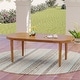 preview thumbnail 2 of 29, Christopher Knight Home - Solmere Outdoor Dining Table, Acacia Wood Frame with Slatted Oval Top & Non-Slip Foot Pads - 70.08" L Teak Finish