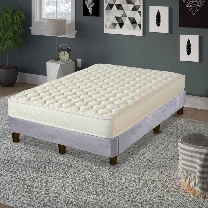 7-Inch Medium Firm High Density Poly Foam And 13" Platform Bed For Mattress,Comes With Legs To Eliminate Need For Bed Frame