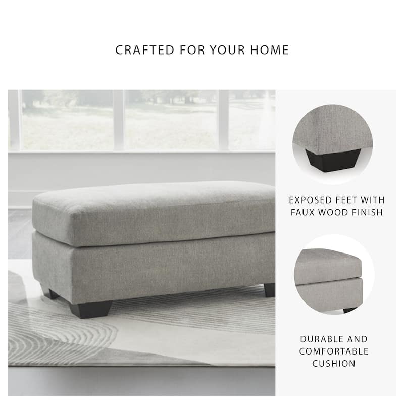 Signature Design by Ashley Avenal Park Gray Ottoman