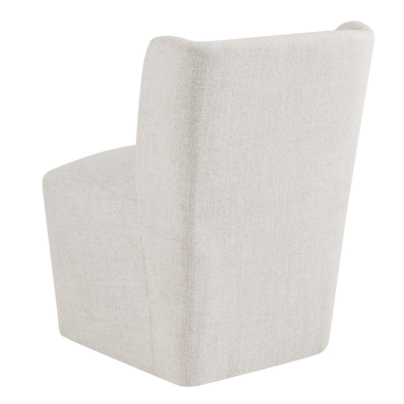 Spruce & Spring Iris Modern Upholstered Fabric Dining Chair with Casters