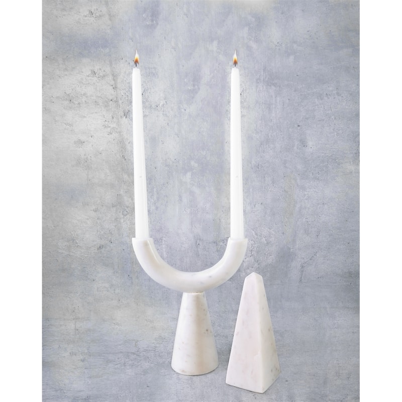 White Marble Pyramid - White