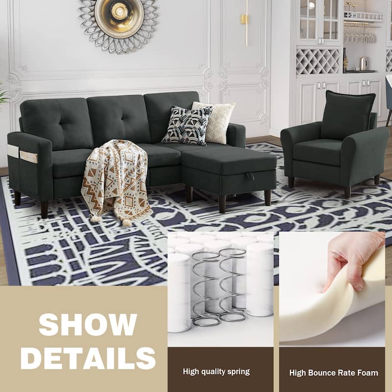 3 Pieces Living Room Sets