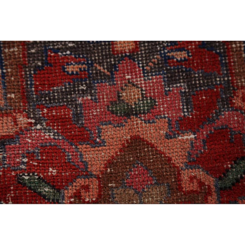 Red Floral Lilian Persian Rug Handmade Wool Carpet - 4'0" x 7'1"