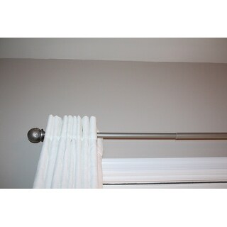 Shop Classic Pewter Adjustable Curtain Rod Set Free