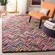 preview thumbnail 3 of 23, SAFAVIEH Handmade Nantucket Herzlinde Contemporary Cotton Rug 4' x 6' - Multi - Rectangle