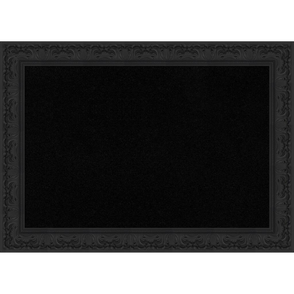 Luxe Black Framed Cork Board - Bulletin Board, Organization Board, Pin Board