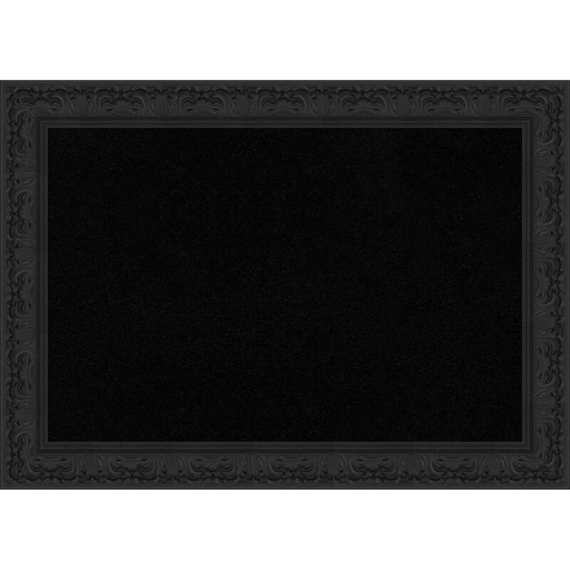 Luxe Black Framed Cork Board - Bulletin Board, Organization Board, Pin Board