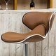 preview thumbnail 40 of 40, Masaccio Leatherette Airlift Adjustable Swivel Barstool (Set of 2)